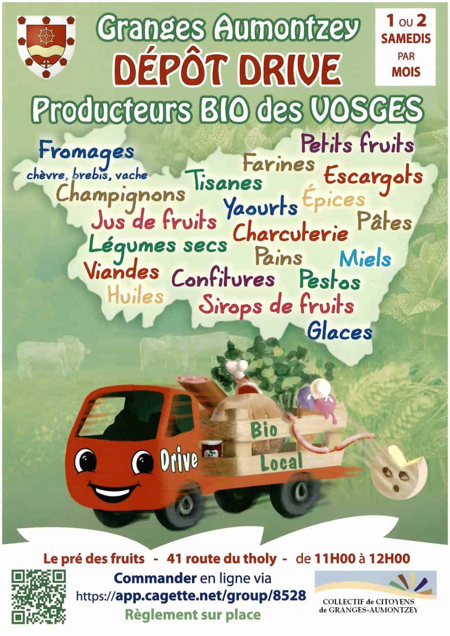 Marché drive producteurs locaux Granges-Aumontzey